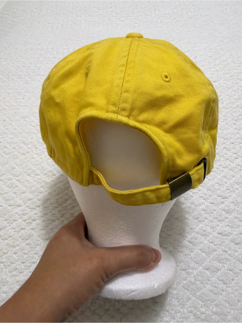 Rare Brooks Brothers Logo Yellow Hat Cap 100% Cotton L/XL Adjustable - Picture 5 of 9